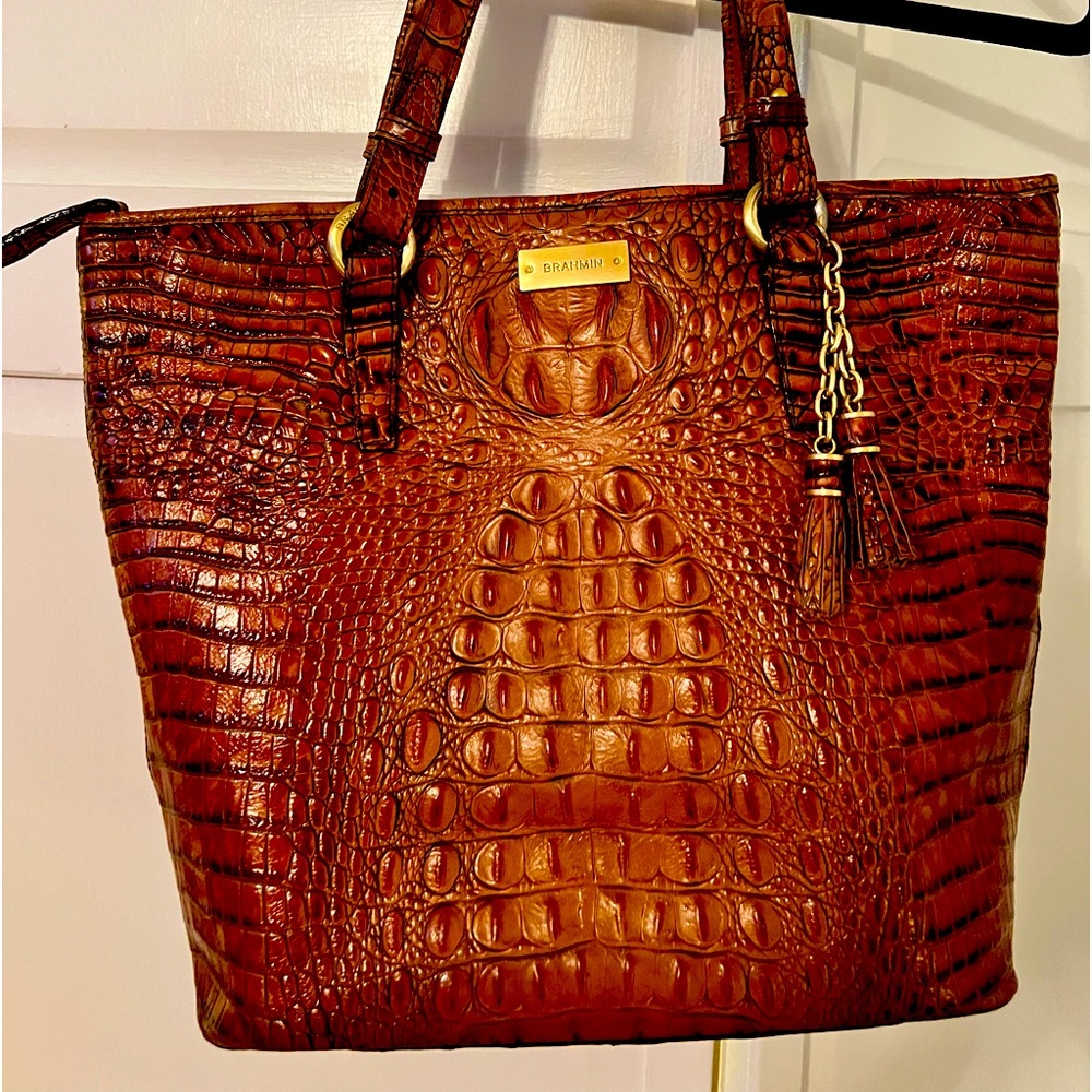 Brahmin Pecan Melbourne Tote.  Excellent condition.